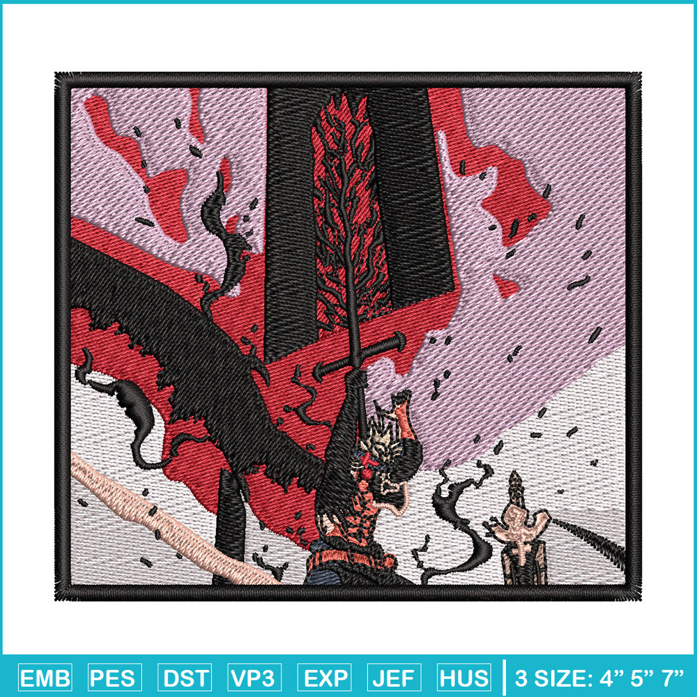 Asta sword embroidery design, Black clover embroidery, Anime design, Embroidery shirt, Embroidery file, Digital download.jpg