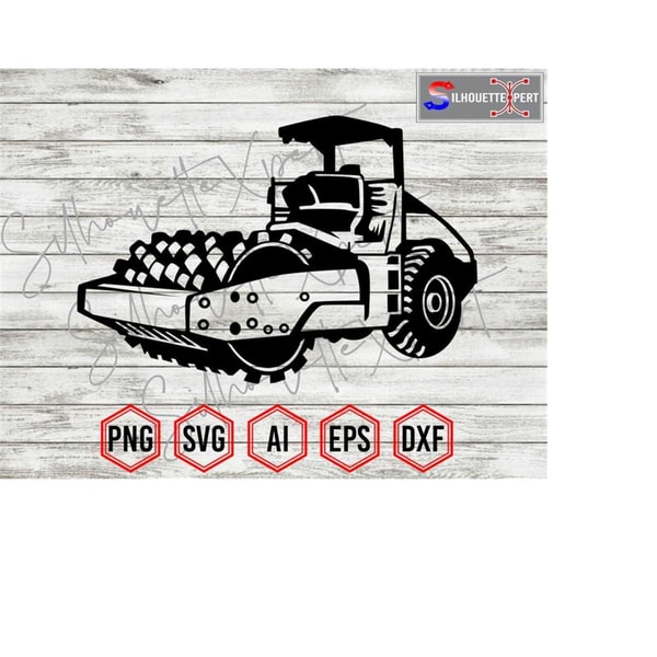 Compactor Svg Soil Compactor Silhouette 3, Heavy Equipment svg, Asphalt Co - Inspire ...