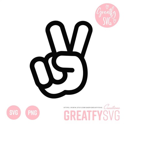 Svg Ign SVG Victory Sign Cut File, Cricut Files, Cutting File Hand V - Inspire ...