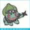 Bulbasaur ninja embroidery design, Pokemon embroidery, Anime design, Embroidery file, Digital download, Embroidery shirt.jpg