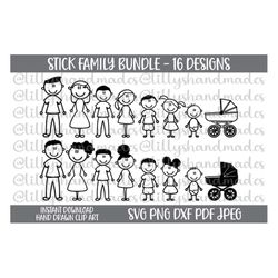stick figure family svg, stick family svg, stick people svg stick figure clipart, stick figure svg family stick figure s