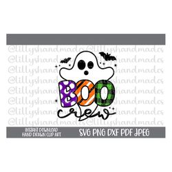 boo ghost svg, boo crew svg, boo svg, boo crew png, boo png, ghost svg, halloween shirt svg, halloween family svg, cute