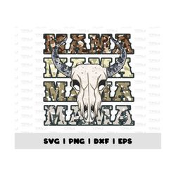 retro western mama svg, cow skull png, cowhide png, western cowgirl, cow skull png, sublimation designs, mother's day pn