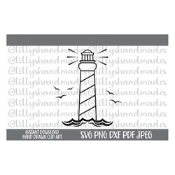 lighthouse svg, lighthouse png, lighthouse clipart, lighthouse vector, light house svg, nautical svg, lighthouse print,
