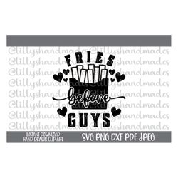 fries before guys svg, fries before guys png, anti valentines day svg, anti valentine svg, french fries svg, funny valen