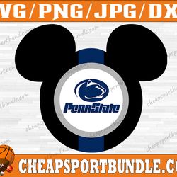 penn state nittany lions mickey svg, penn state nittany lions svg, n c a a teams svg, n c a a svg, png, dxf, eps