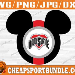 ohio state buckeyes mickey svg, ohio state buckeyes svg, n c a a teams svg, n c a a svg, png, dxf, eps, instant download