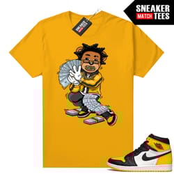 taxi 1's shirts to match sneaker match tees yellow gold kodak bear.jpg