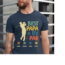 best papa by par golf shirt, dad golf shirt, grandpa golf shirts, golfer gift, father's day shirt