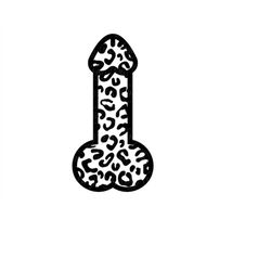 penis leopard print svg, penis leopard spots, penis cheetah print. cut file for cricut, silhouette, sticker, vinyl, sten