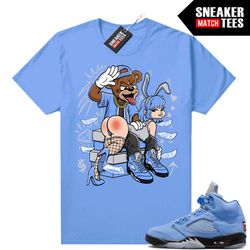 unc 5s to match sneaker match tees university blue blue bunny slap.jpg