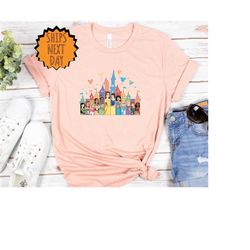 disney princess castle shirt, disney trip shirt, disney castle t-shirt,sister gift,disney girl trip, princess shirt,prin