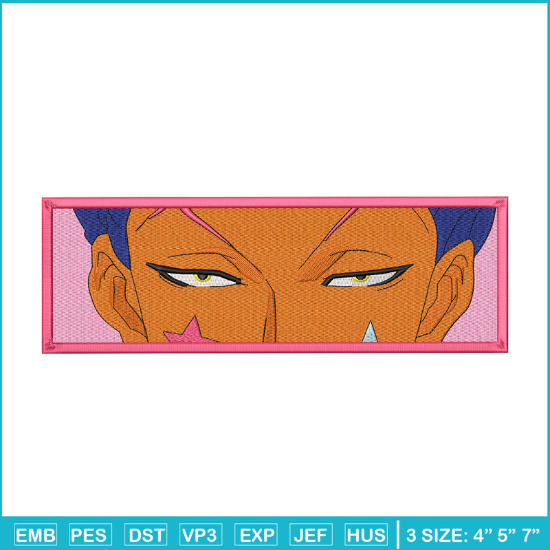 Hisoka pink eyes embroidery design, Hxh embroidery, Embroidery shirt, Embroidery file, Anime design, Digital download.jpg