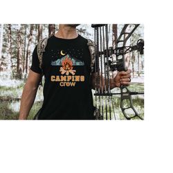 camping crew shirt, happy camper shirt, gift for campers, hiking shirt, adventure shirt,camping buddie shirts,camping fa