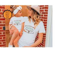 western mama and mini matching shirt, happy mothers day shirt, western mama shirt, howdy cowgirl daughter, mother's day