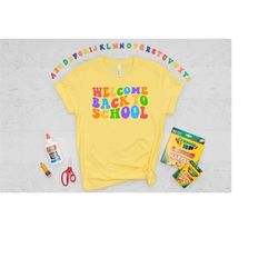 welcome back to school, shirt, back to school shirt, teacher shirt, team teacher shirt, first grade teacher shirt, first