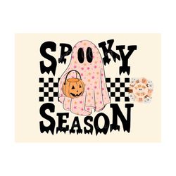 spooky season png-halloween sublimation digital design download-cute ghost png, little girl png, spooky girl png, trendy