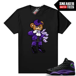 court purple 13s matching t shirt sneaker match tees black rich bear-4.jpg