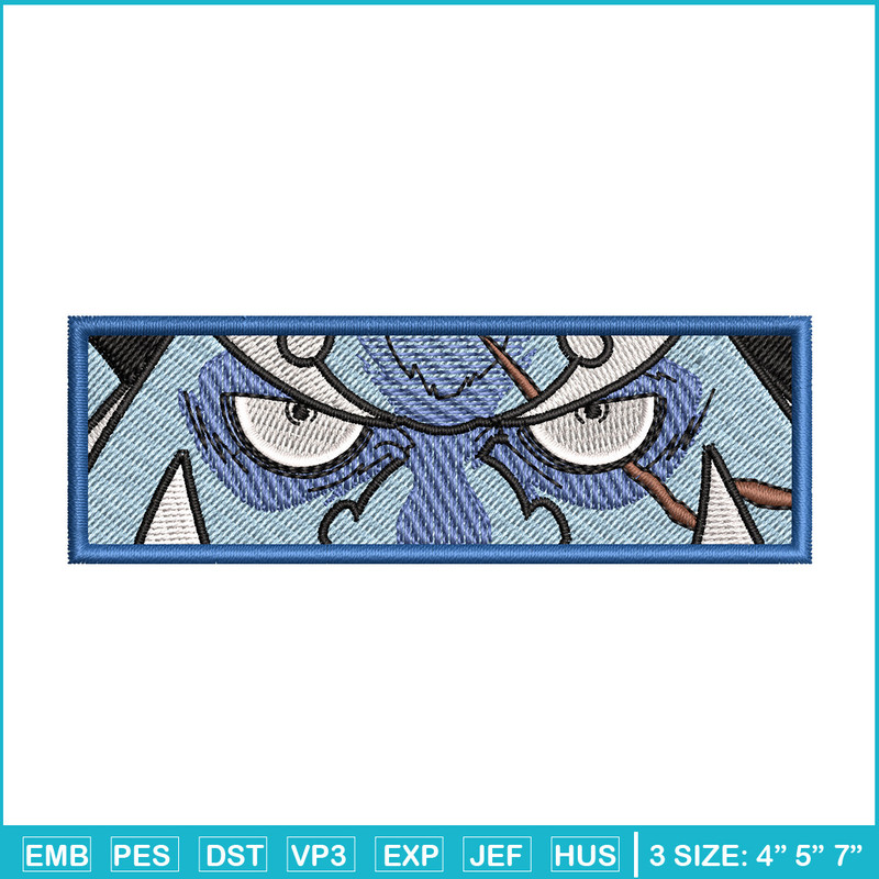 Jinbei eyes embroidery design, One piece embroidery, Anime design, Embroidery shirt, Embroidery file,Digital download.jpg