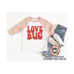 love bug svg, valentine's day svg, girls svg, wavy stacked svg, little bug svg, xo xo svg, svg dxf eps ai png silhouette