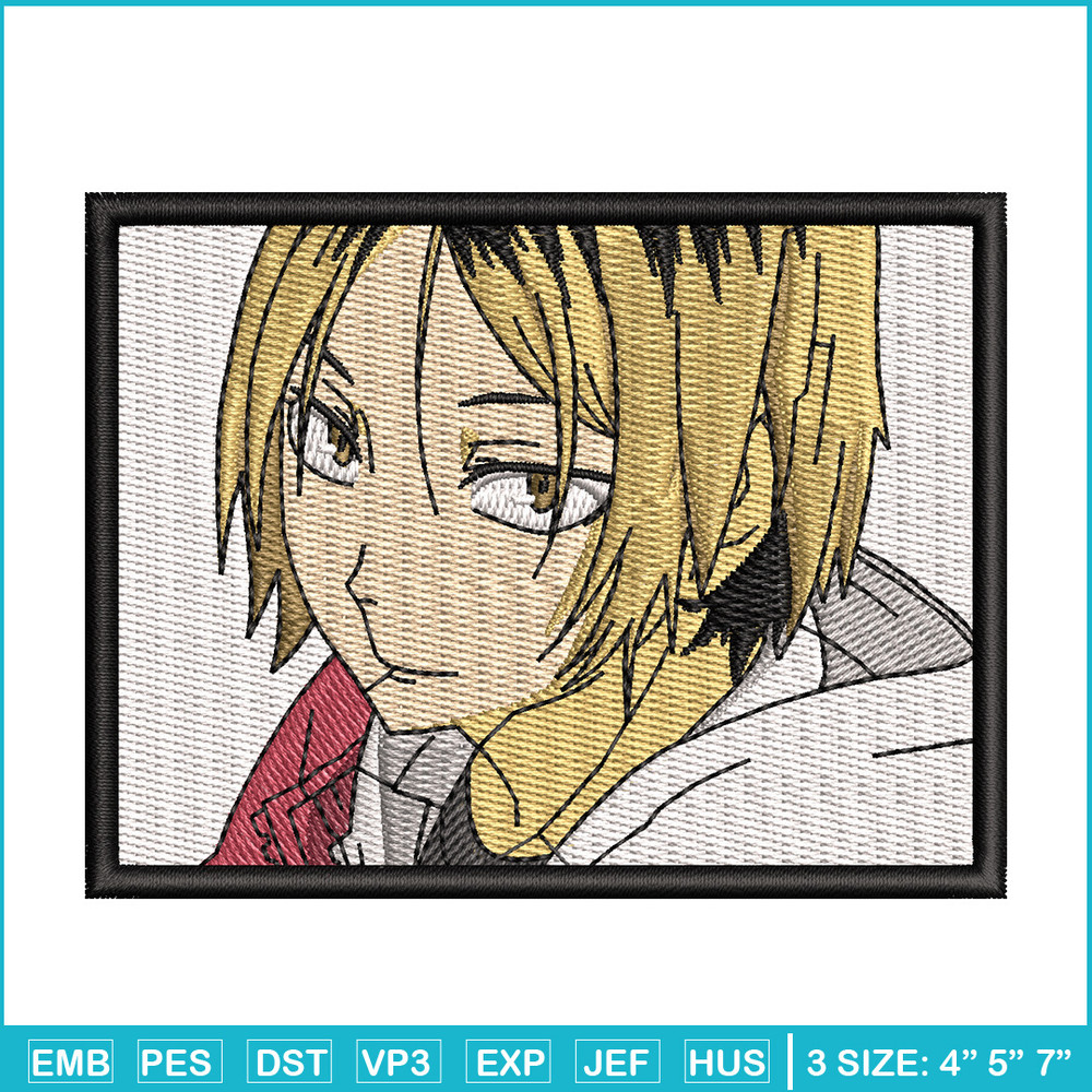 Kenma frame embroidery design, Haikyuu embroidery, Embroidery shirt, Embroidery file, Anime design, Digital download.jpg