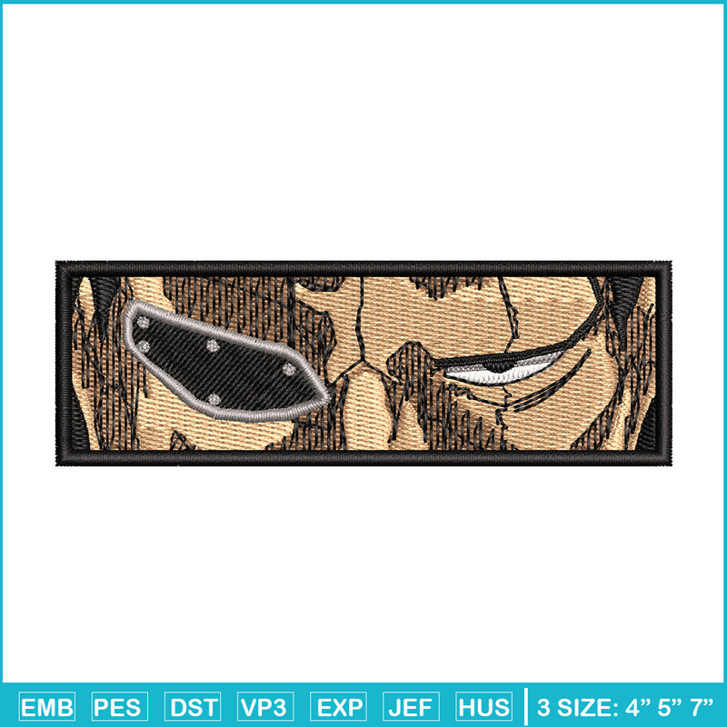 Kenpachi eyes embroidery design, Bleach embroidery, Anime design, Embroidery shirt, Embroidery file, Digital download.jpg