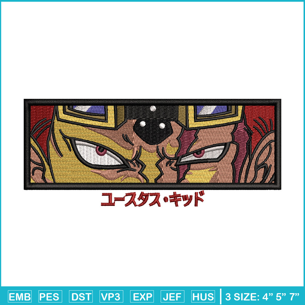 Kid eyes embroidery design, One piece embroidery, Anime design, Embroidery shirt, Embroidery file, Digital download.jpg