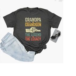 grandpa grandson shirt, gift for grandad, papa shirt, father's day shirt, grandfather shirt
