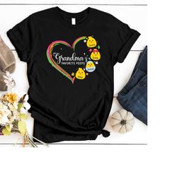 Grandma's Favorite Peeps Shirt, Easter Grandma Shirt, Personalized Grandma Easter Shirt, Grandmas Peeps