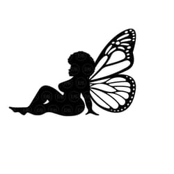 butterfly afro mudflap girl svg, thick curvy chubby woman svg, trucker girl svg. vector cut file cricut, silhouette, pdf