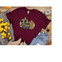 pumpkin blessed crewneck sweatshirt, pumpkin thanksgiving, disney thanksgiving matching, thankful grateful blessed shirt