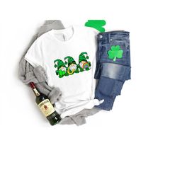 st patrick's day gnomes shirt, lucky gnome shirt, gnomies shirt, clover shirt, patricks day shirt, st patricks shirt, ir