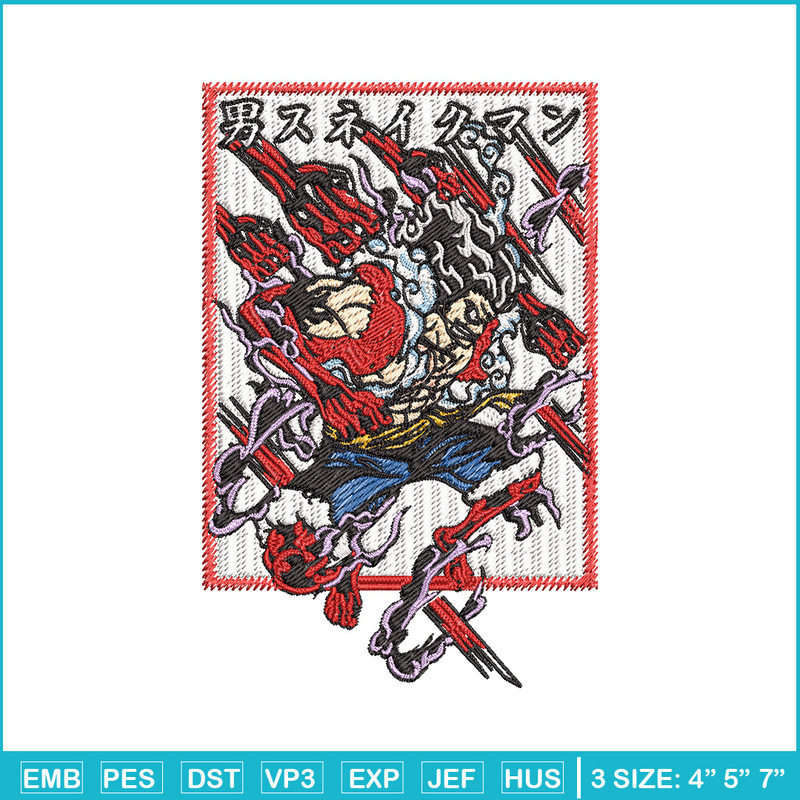 Luffy embroidery design, One piece embroidery, Anime design, Embroidery file, Embroidery shirt, Digital download (13).jpg