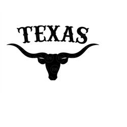 Texas Longhorn Svg, Beef Svg, Bull Svg, Ranch Life Svg, Farmhouse Svg. Vector Cut file for Cricut, Silhouette, Pdf Png D