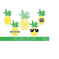 pineapple svg, pineapple mandala svg, pineapple monogram svg, pineapple sunglasses, pineapple cricut, summer svg, pineap