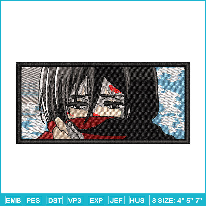 Mikasa eyes embroidery design, Aot embroidery, Anime design, Embroidery shirt, Embroidery file, Digital download.jpg