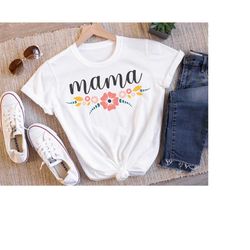 mama svg, mama shirt, mom svg, mother's day svg shirt, mom flowers svg, mother's day gift svg, cut files for cricut and