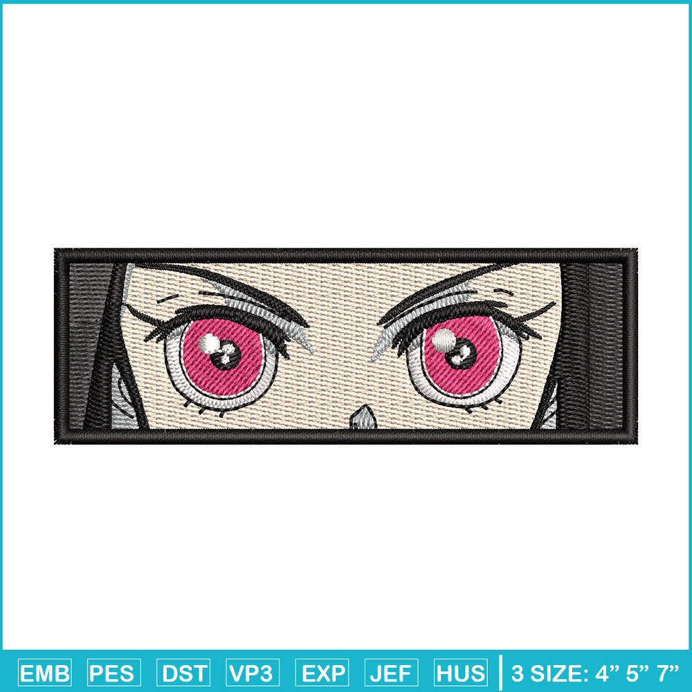 Nezuko eyes embroidery design, Neuzko embroidery, Anime design, Embroidery shirt, Embroidery file, Digital download.jpg