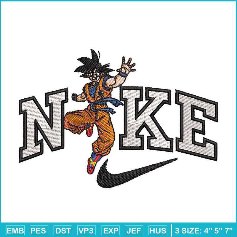 Nike goku man embroidery design, Nike embroidery, Anime design, Embroidery shirt, Embroidery file, Digital download.jpg
