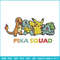 Pika squad embroidery design, Pokemon embroidery, Anime design, Embroidery file, Digital download, Embroidery shirt.jpg
