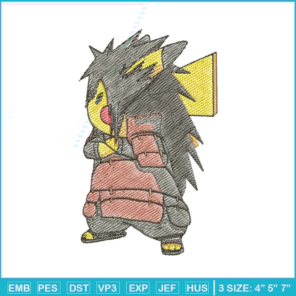 Pikachu madara embroidery design, Pokemon embroidery, Anime design, Embroidery file, Digital download, Embroidery shirt.jpg