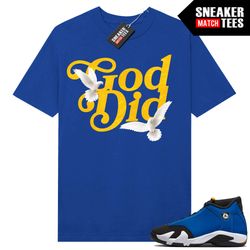 laney 14s to match sneaker match tees royal god did doves.jpg