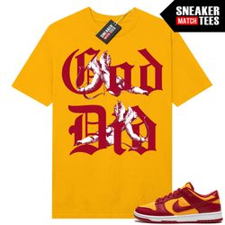 midas gold dunk low to match sneaker match tees gold god did.jpg