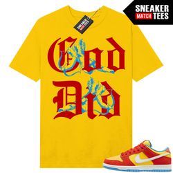 sb dunks bart sneaker match tees yellow god did.jpg