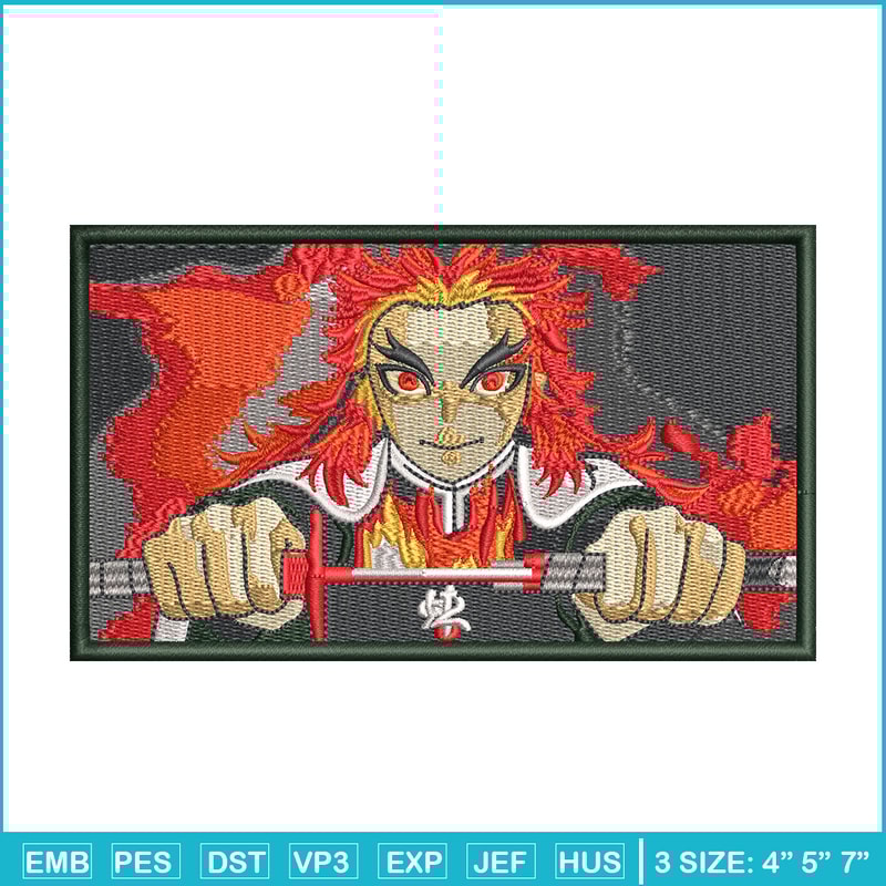 Rengoku box embroidery design, Rengoku embroidery, Anime design, Embroidery shirt, Embroidery file, Digital download.jpg