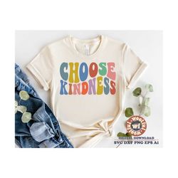choose kindness svg, be kind svg, kind vibes svg, kindness matters svg, wavy letters svg, kind svg, svg dxf eps ai png s