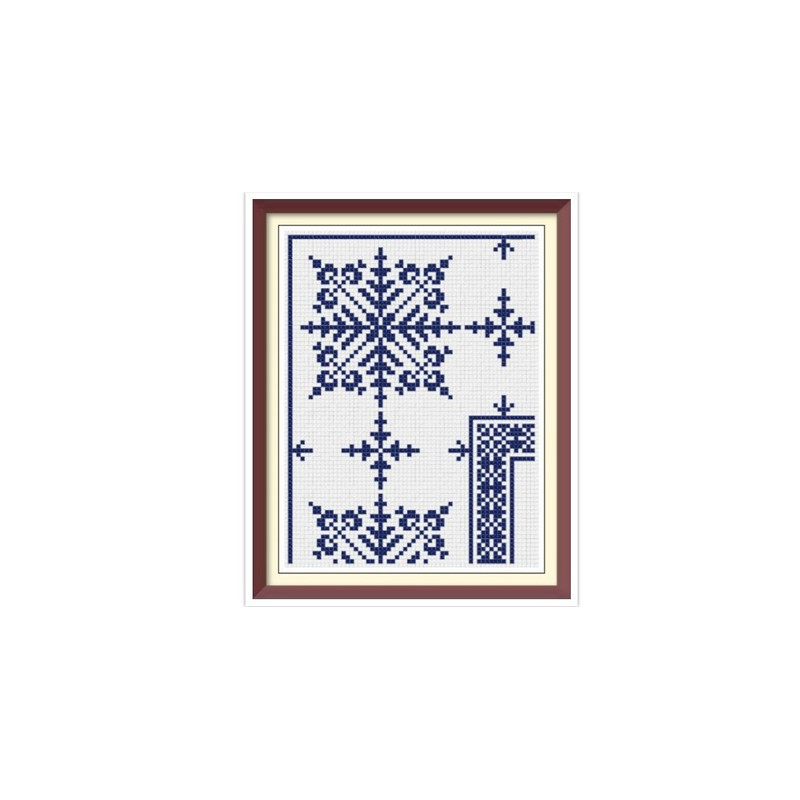 Borders - Cross Stitch Pattern - Corners, Inserts and General Motifs - Antique Sampler PDF Counted Vintage Pattern - Reproduction 1890.jpg