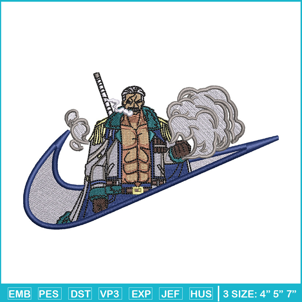 Smoker nike embroidery design, One piece embroidery, Nike design, Embroidery shirt, Embroidery file, Digital download.jpg