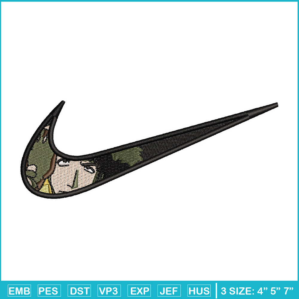 Spike nike embroidery design, Cowboy bebop embroidery, Nike design, Embroidery shirt, Embroidery file, Digital download.jpg