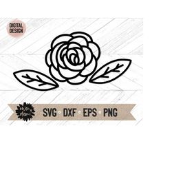 hand drawn rose svg - rose cut file - line rose svg- rose cricut cut file - rose silhouette cut file- rose svg